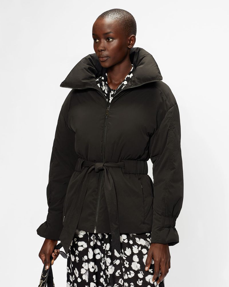 Ted Baker Alexiiied Puffer Jacka Dam Svarta | KYV-407283