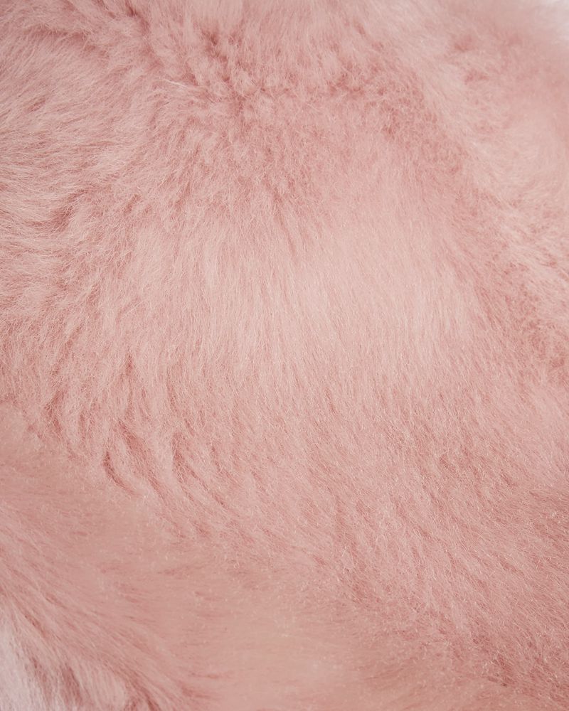 Ted Baker Amerie Sheepskin Hoodie Jacka Dam Rosa | TRG-690721