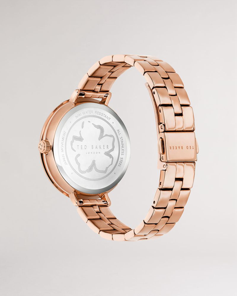 Ted Baker Ammyla Magnolia Dial Bracelet Rem Klocka Dam Rosegold | AUO-147905