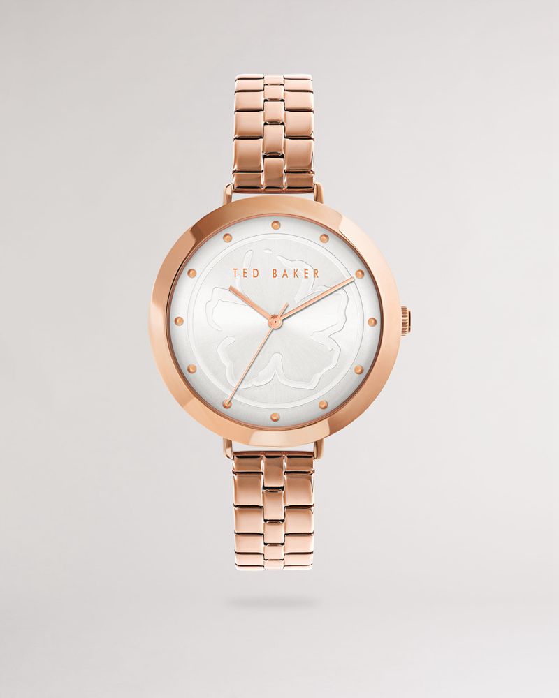 Ted Baker Ammyla Magnolia Dial Bracelet Rem Klocka Dam Rosegold | AUO-147905