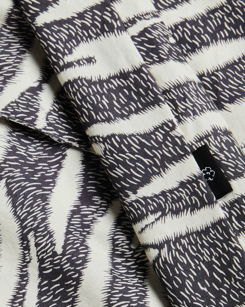 Ted Baker Annex Ls Zebra Print Skjorta Herr Marinblå | WNK-314092