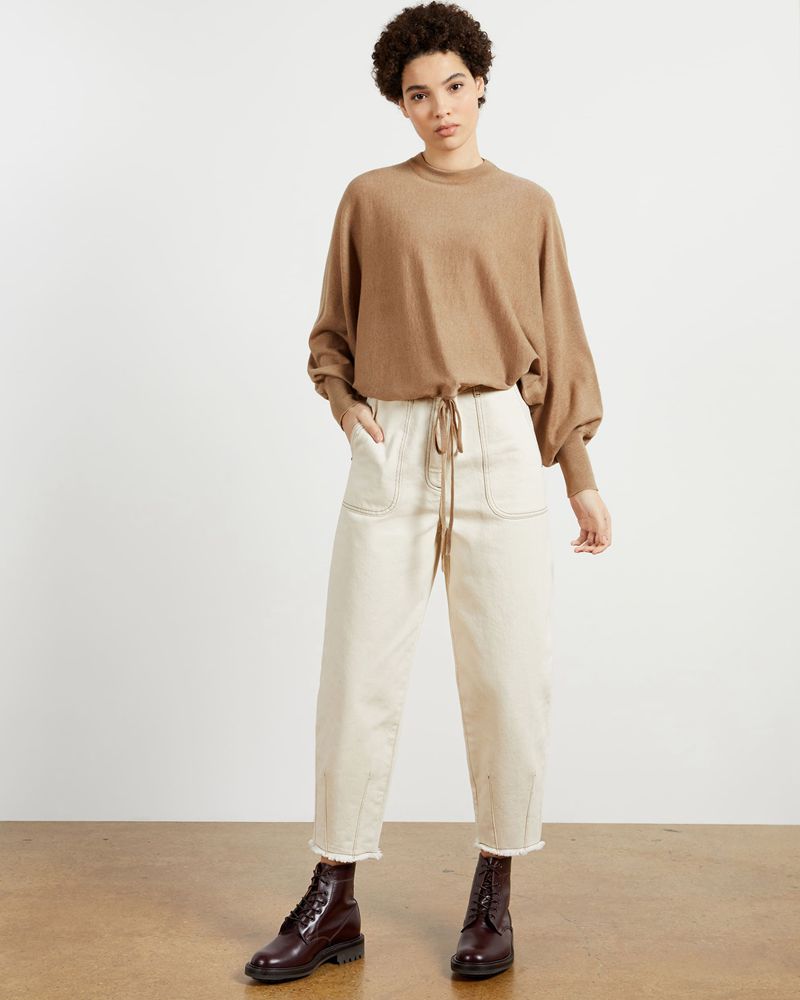 Ted Baker Batera Crop Stickat Dam Beige | ACK-592104