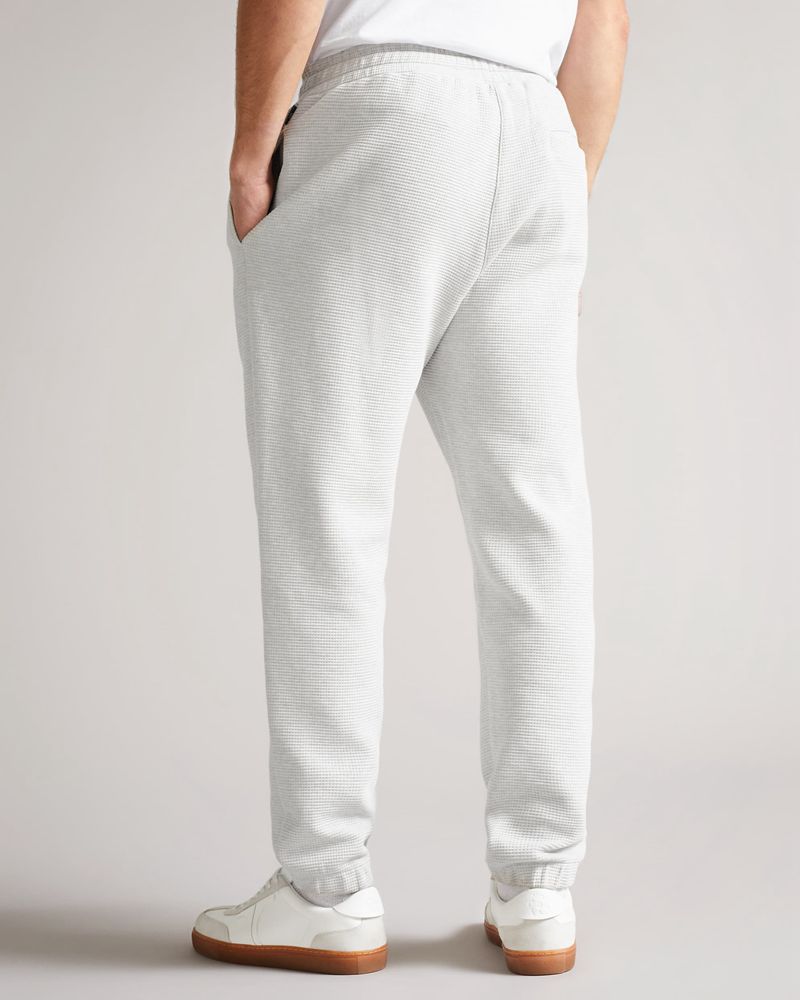 Ted Baker Bathwik Waffle Textured Jogger Byxor Herr Gray | KJM-360598