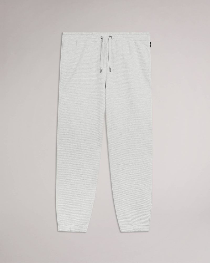 Ted Baker Bathwik Waffle Textured Jogger Byxor Herr Gray | KJM-360598