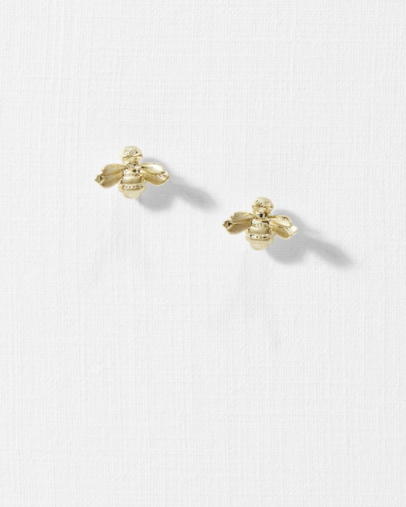 Ted Baker Beelii Bee Earrings Smycken Dam Guld | VQG-452901