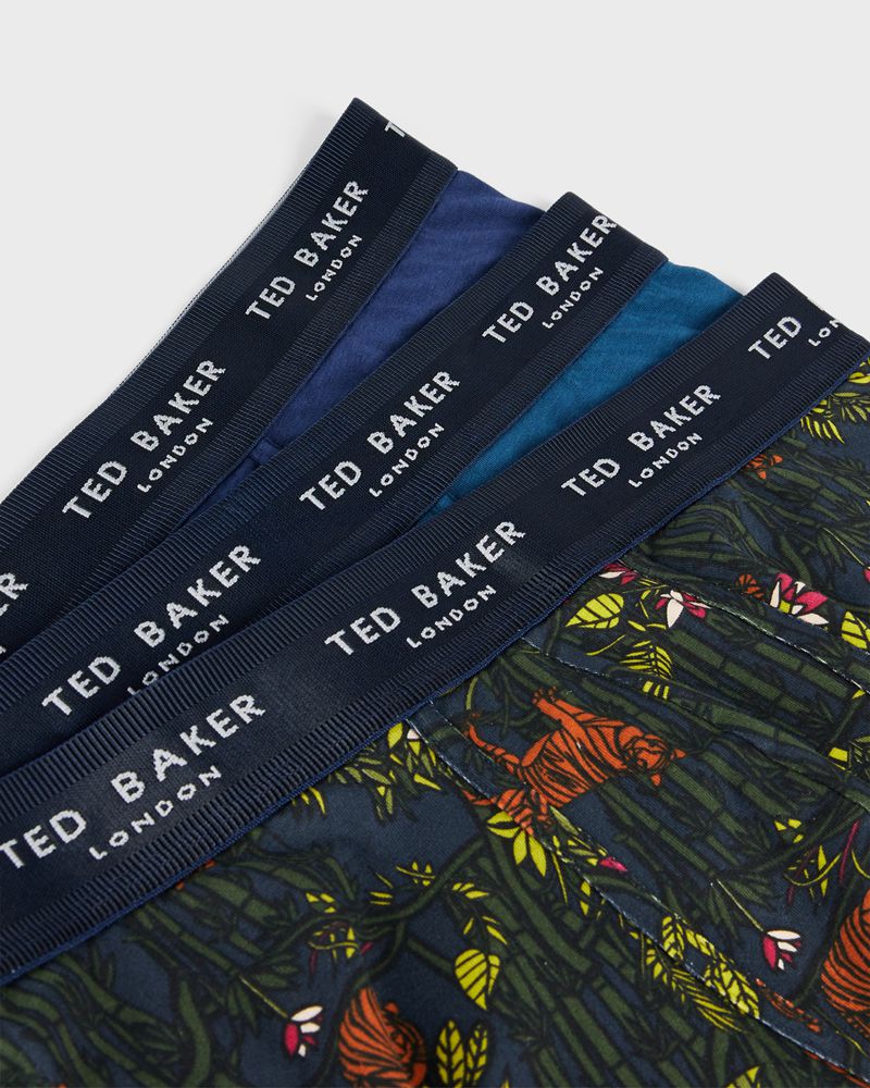 Ted Baker Bnana Rtbc102at5 3 Pack Mode Bomull Trunks Underkläder Herr Olika Färger | ZOK-325869