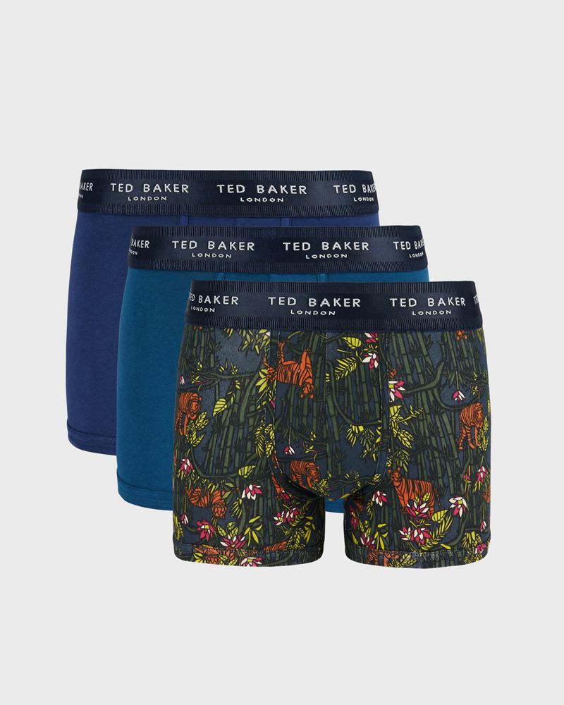 Ted Baker Bnana Rtbc102at5 3 Pack Mode Bomull Trunks Underkläder Herr Olika Färger | ZOK-325869