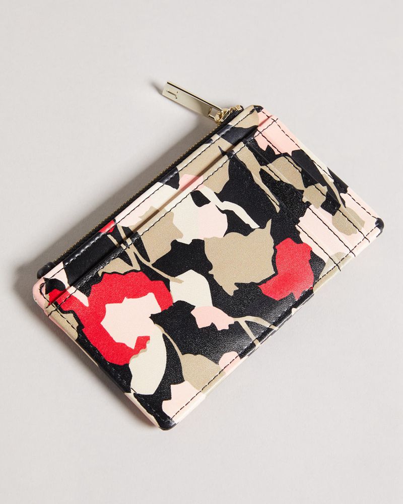 Ted Baker Felixxa Retro Flood Zip Card Holder Plånbok Dam Svarta | FCG-843172