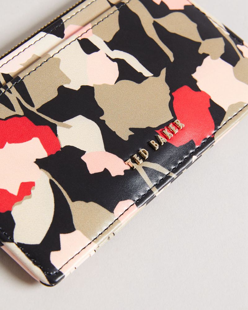 Ted Baker Felixxa Retro Flood Zip Card Holder Plånbok Dam Svarta | FCG-843172