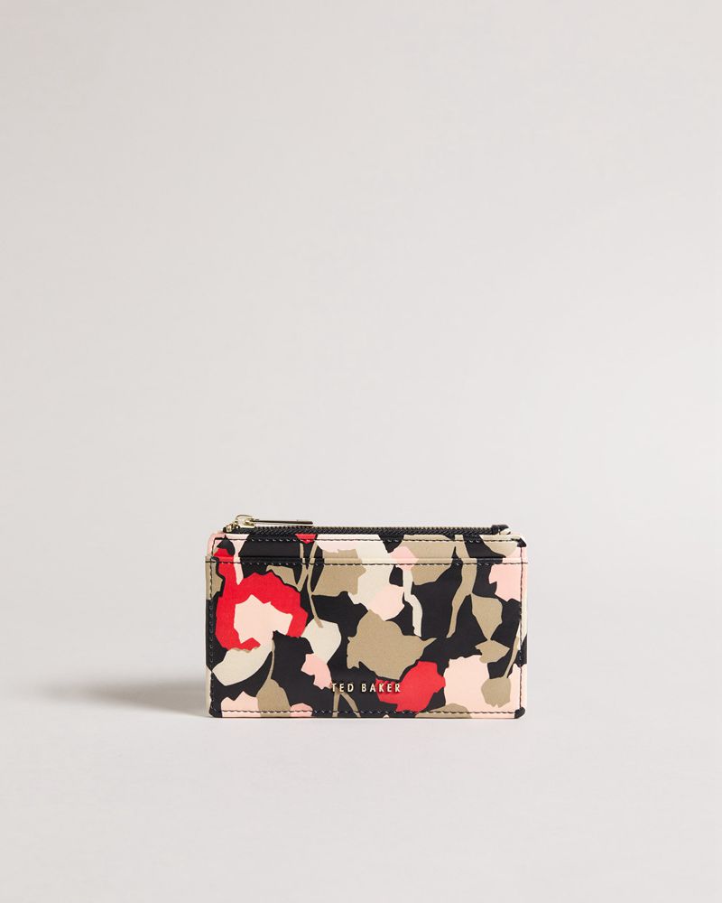 Ted Baker Felixxa Retro Flood Zip Card Holder Plånbok Dam Svarta | FCG-843172