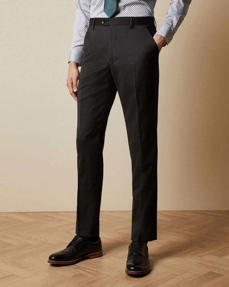 Ted Baker Franct Debonair Slim Fit Wool Kostymer Herr Svarta | CHM-183794