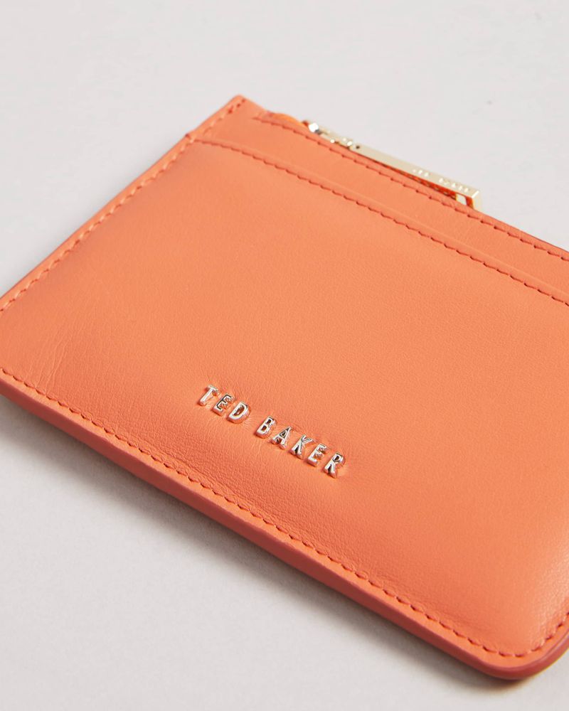 Ted Baker Garcia Zip Card Holder Plånbok Dam Orange | XIP-620749