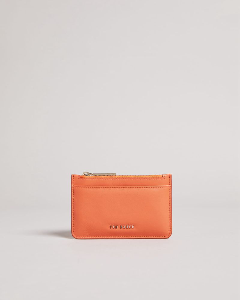 Ted Baker Garcia Zip Card Holder Plånbok Dam Orange | XIP-620749