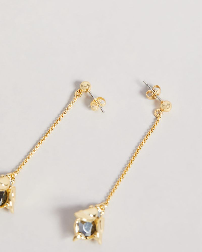 Ted Baker Gemrah Gem Bee Earring Smycken Dam Svarta Guld | MLH-403951