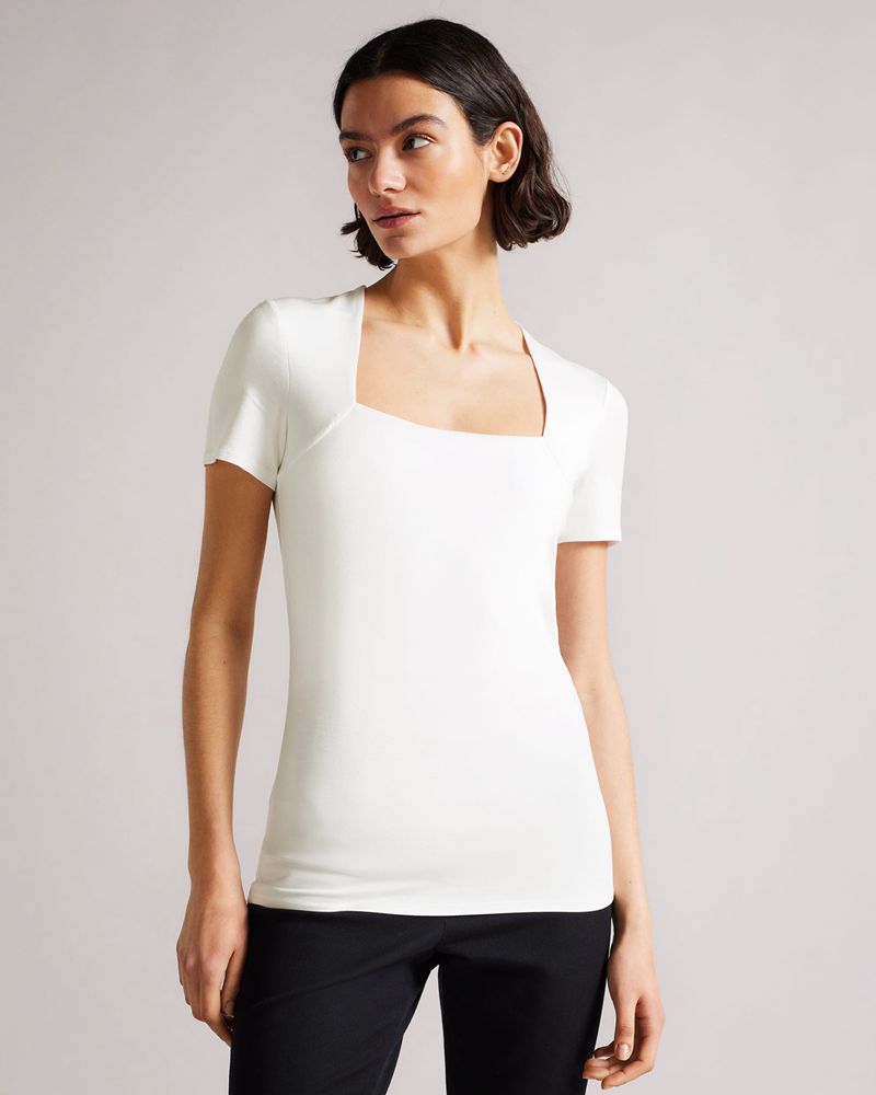 Ted Baker Gerbela Square Neck Sleeve Blast Dam Vita | JDF-218634