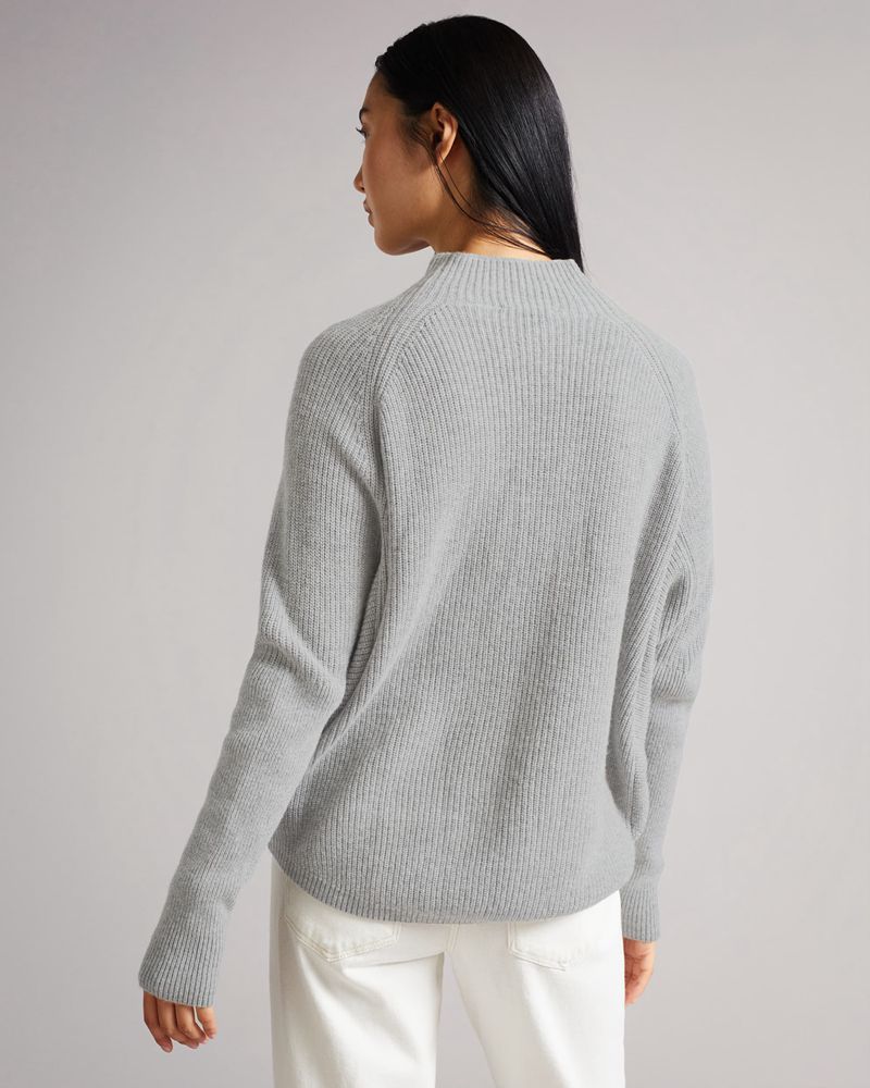 Ted Baker Ggracee Engineered Knit Stickat Dam Gray | WIB-635174