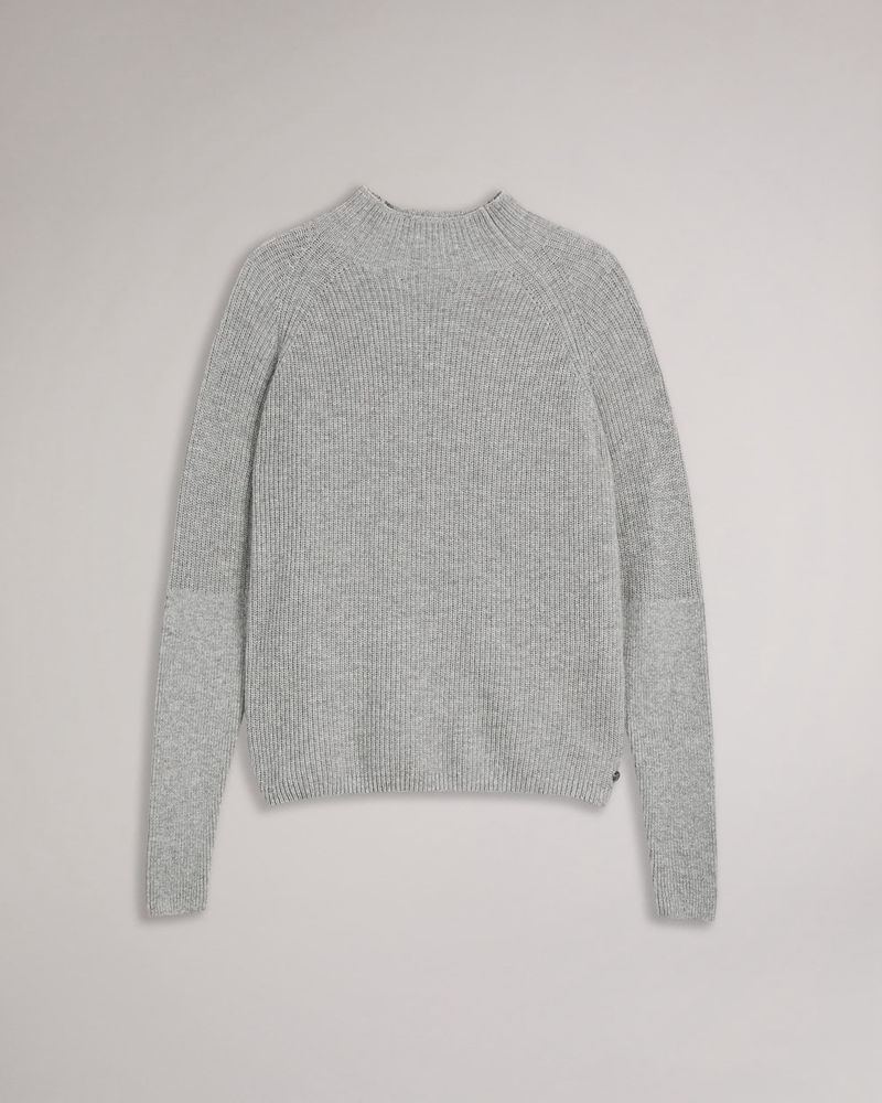 Ted Baker Ggracee Engineered Knit Stickat Dam Gray | WIB-635174