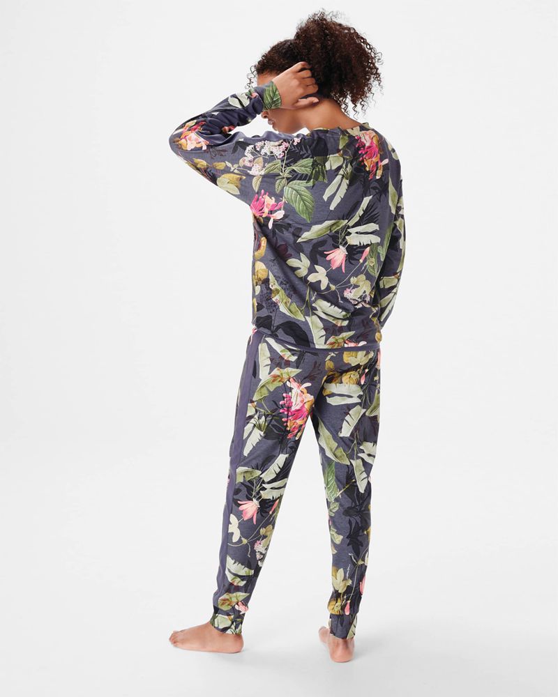 Ted Baker Greeets Jersey Floral Pj Set Nattkläder Dam Marinblå | HOD-687439