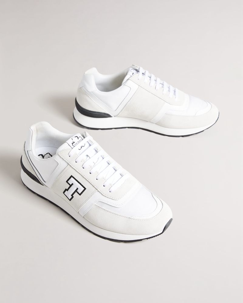 Ted Baker Gregory Retro T Runner Sneakers Herr Vita | IMC-931476