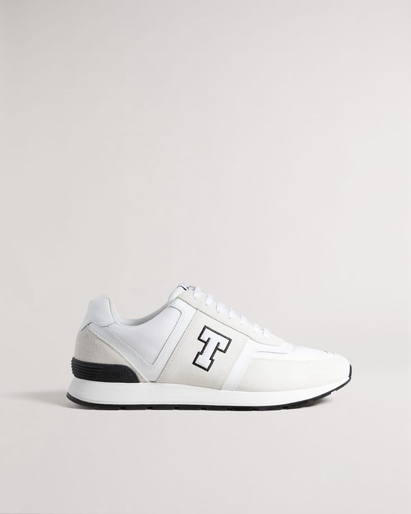 Ted Baker Gregory Retro T Runner Sneakers Herr Vita | IMC-931476