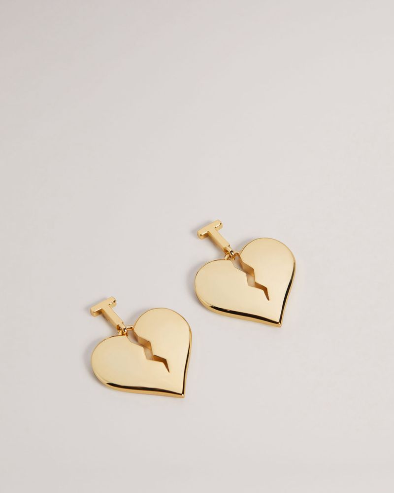 Ted Baker Harlyi Heartbreaker Drop Earring Smycken Dam Guld | OGK-509238