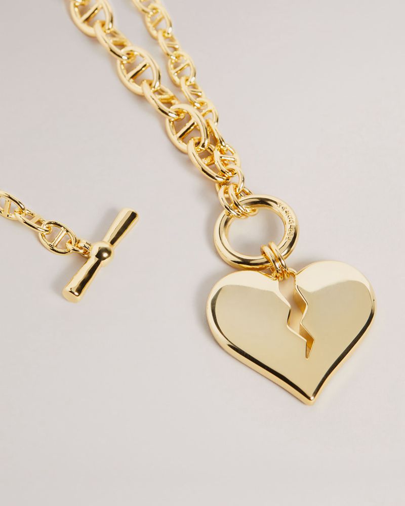 Ted Baker Harquin Heartbreaker Necklace Smycken Dam Guld | XIJ-305284