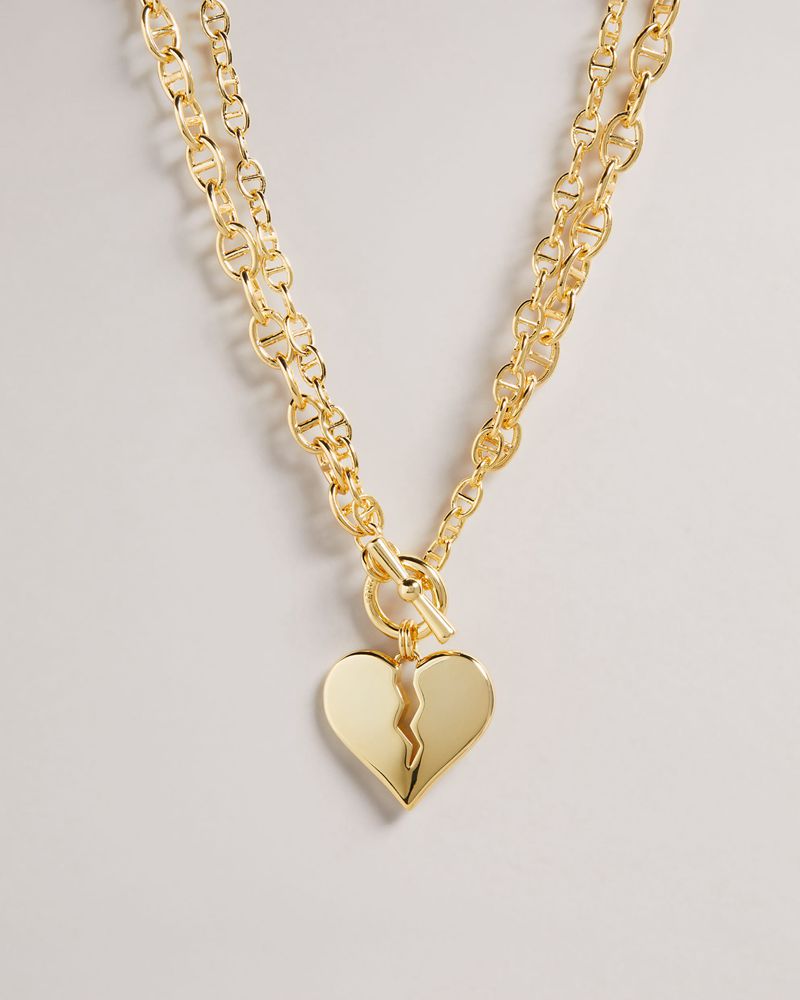 Ted Baker Harquin Heartbreaker Necklace Smycken Dam Guld | XIJ-305284