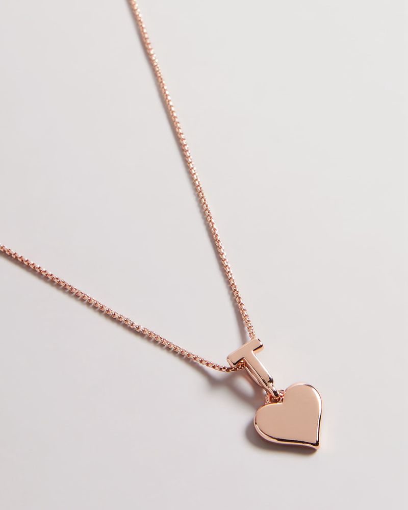 Ted Baker Heidio Tee Heart Pendant Smycken Dam Rosegold | WDR-139750