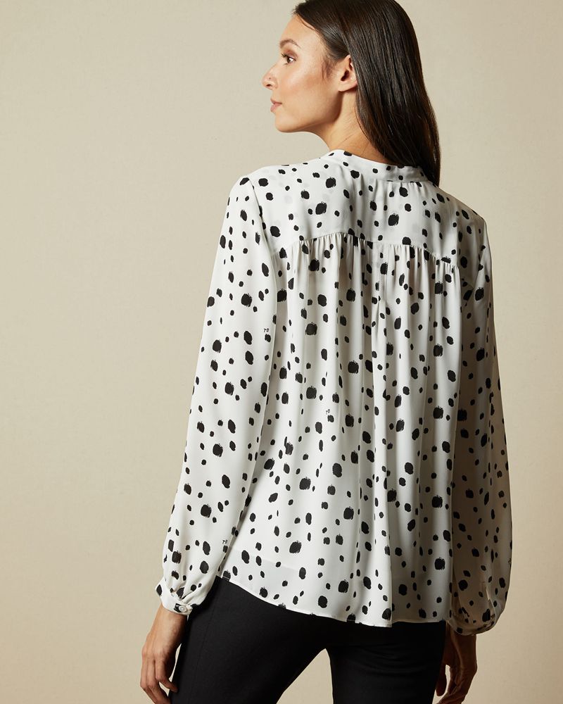 Ted Baker Heiike Polka Dot Blouse Blast Dam Vita | UVF-847590