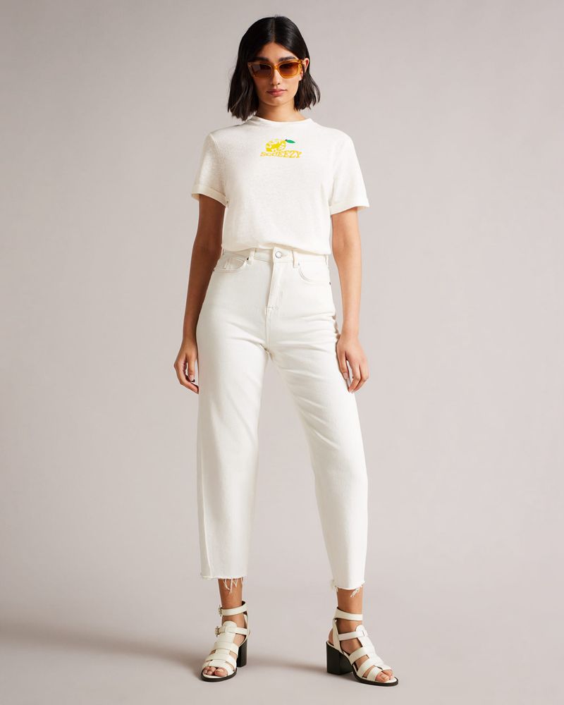 Ted Baker Ingella Lemon Squeezy Tee Blast Dam Vita | GKJ-975430