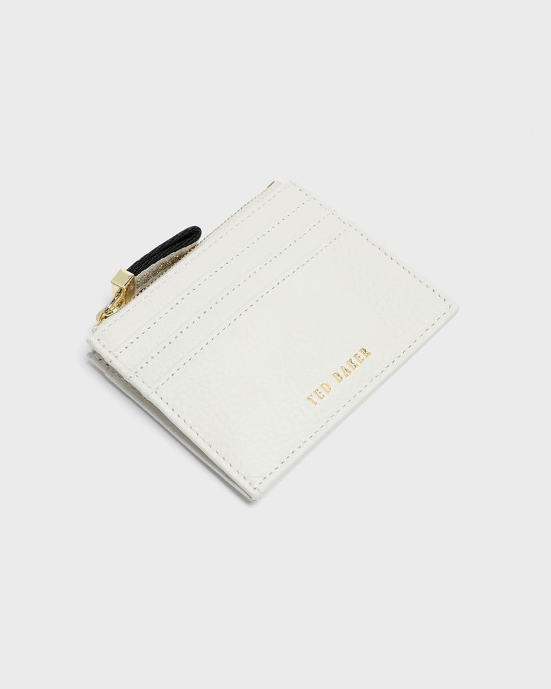 Ted Baker Kelseyy Branded Webbing Card Holder Plånbok Dam Vita | UBP-597612