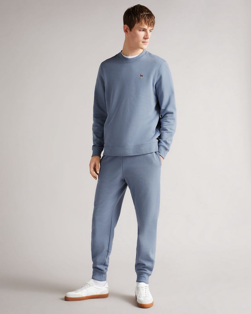 Ted Baker Latima Jersey Joggers Byxor Herr Blå | RHE-852069