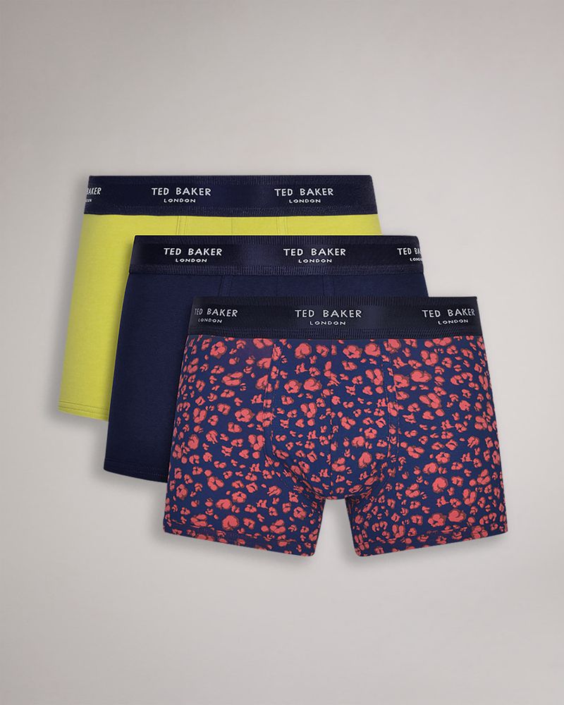 Ted Baker Lorryi 3 Pack Mode Bomull Trunks Underkläder Herr Olika Färger | PIF-286073