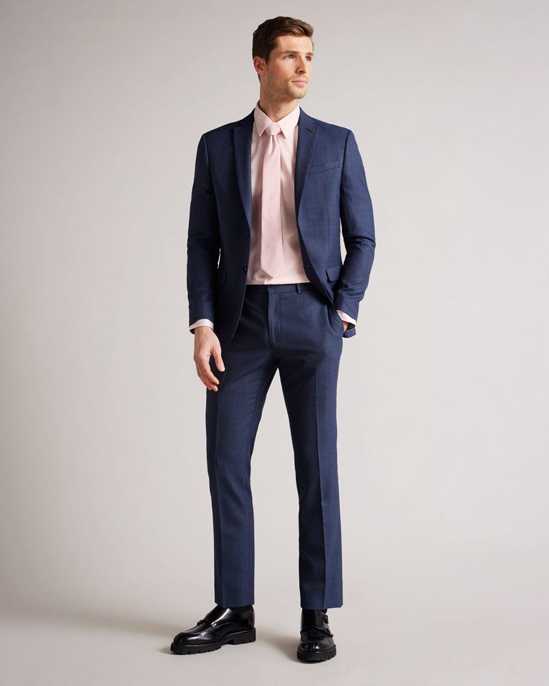 Ted Baker Maeloss Long Sleeve Slim Fit Skjorta Herr Rosa | MVN-137625