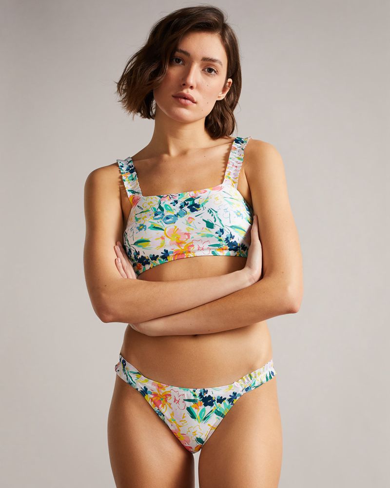 Ted Baker Melray Floral Bikini Badkläder Dam Vita | ZBT-187029