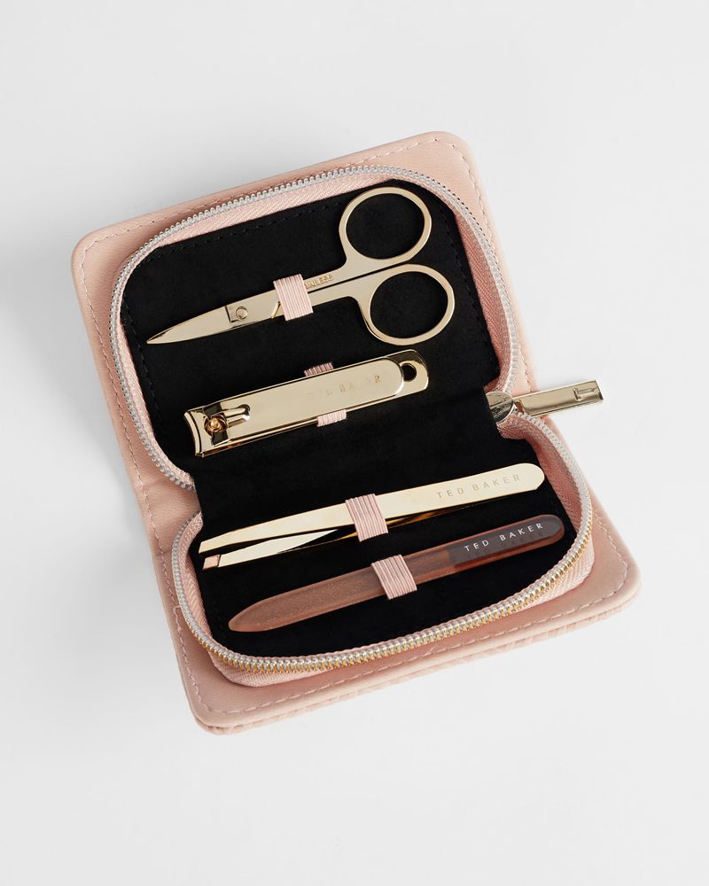 Ted Baker Munica Manicure Set Sminkväska Dam Rosa | PAD-693540