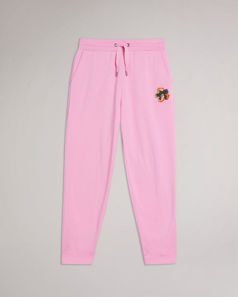 Ted Baker Nicolez Jersey Jogger With Flower Byxor Dam Rosa | ULI-327098