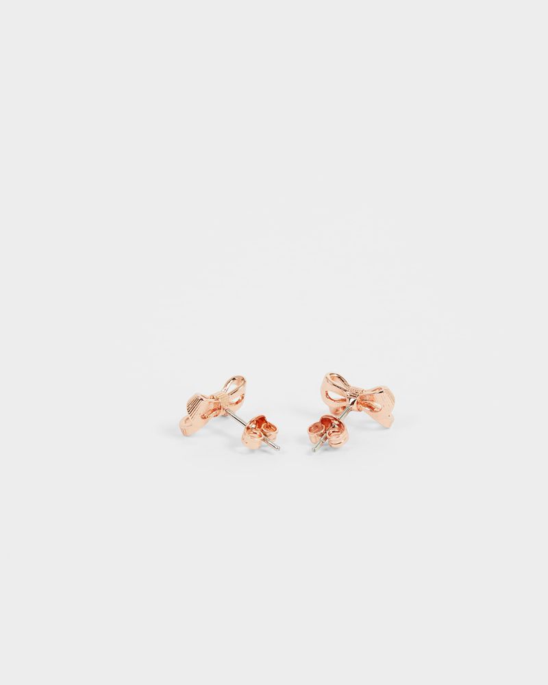 Ted Baker Pollay Tbj2666 Petite Bow Stud Earring Smycken Dam Rosegold | JWT-026984