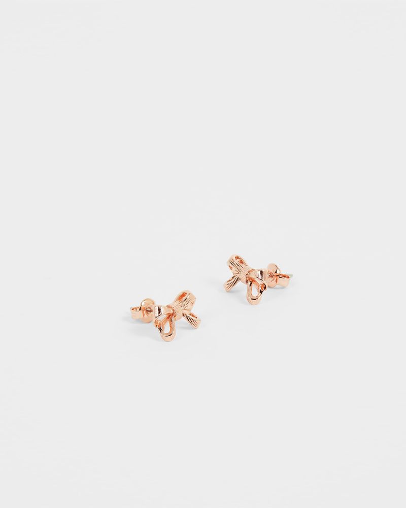 Ted Baker Pollay Tbj2666 Petite Bow Stud Earring Smycken Dam Rosegold | JWT-026984