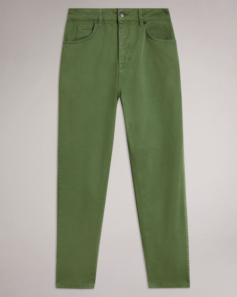 Ted Baker Rinalda Straight Leg Green Pfd Denim Byxor Dam Gröna | NIV-241930