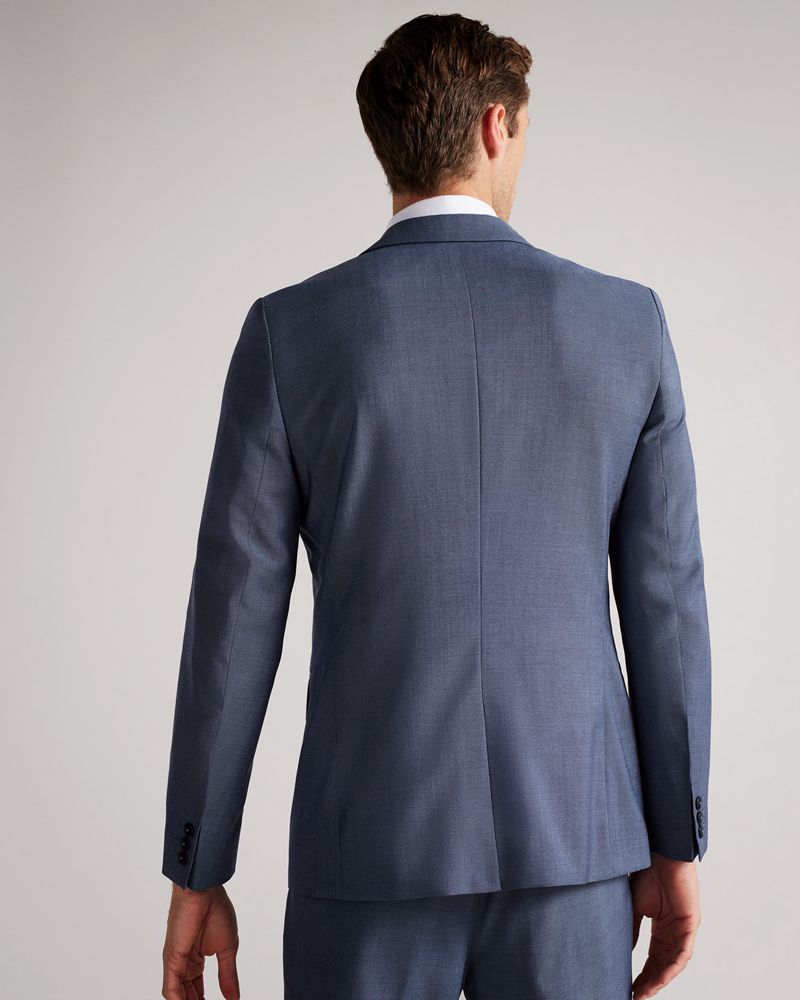 Ted Baker Seil Mohair Look Blazer Kostymer Herr Blå | FBH-897503