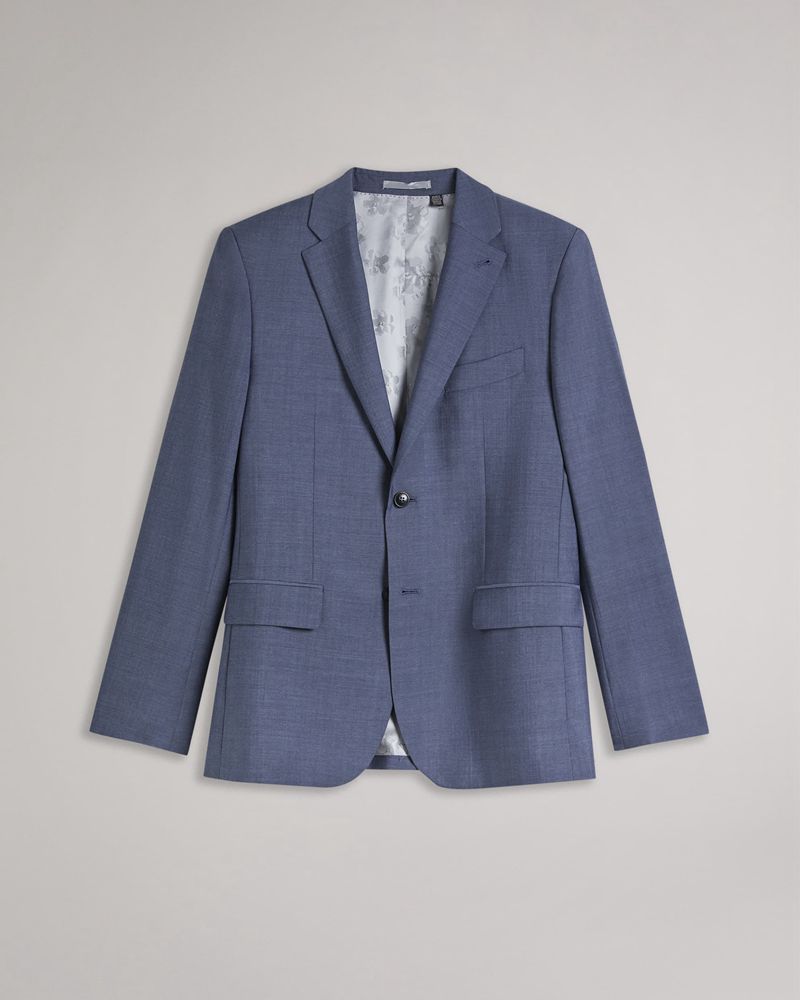 Ted Baker Seil Mohair Look Blazer Kostymer Herr Blå | FBH-897503