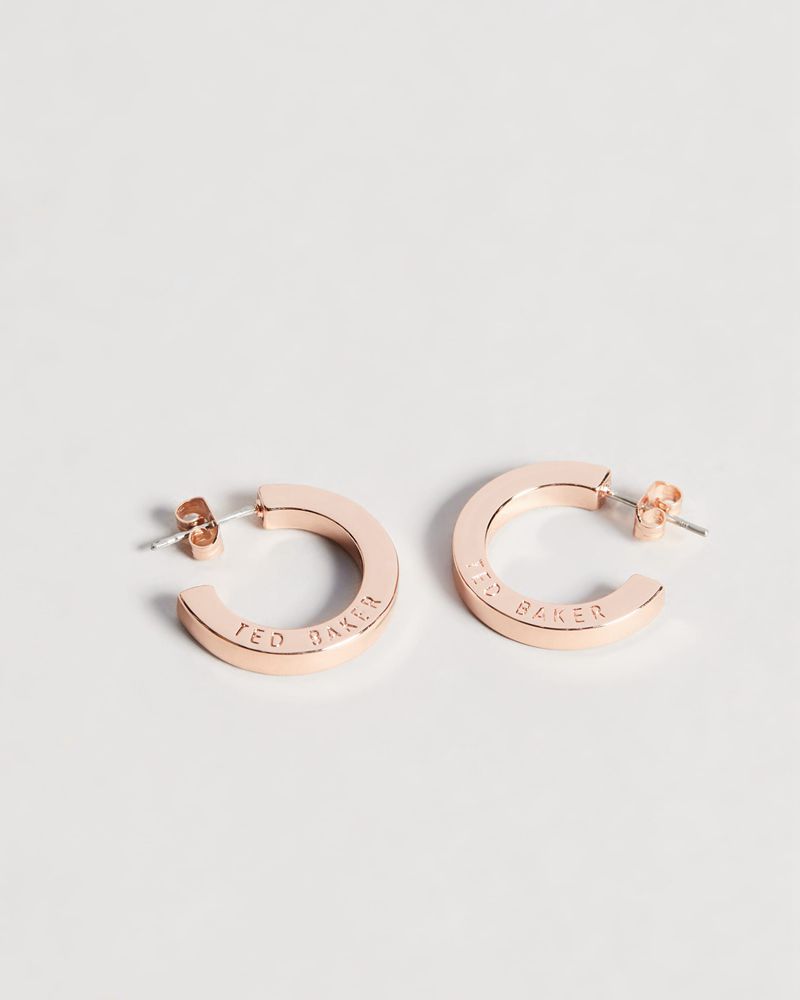 Ted Baker Senatta Crystal Hoop Earring Smycken Dam Rosegold | DKB-952730