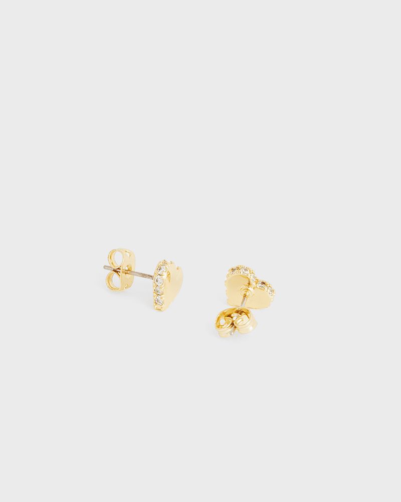 Ted Baker Sersy Tbj2731 Sparkle Heart Stud Earring Smycken Dam Guld | FAP-208519