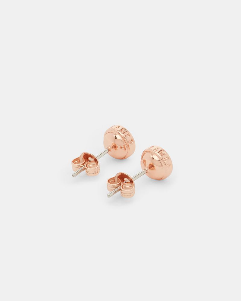 Ted Baker Sinaa Round Stud Earrings Smycken Dam Rosegold | ANJ-295817