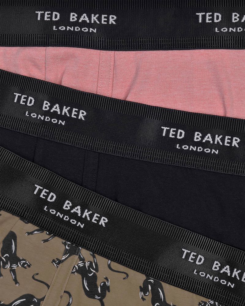 Ted Baker Taaxi 3 Pack Mode Bomull Trunks Underkläder Herr Olika Färger | RSC-684390