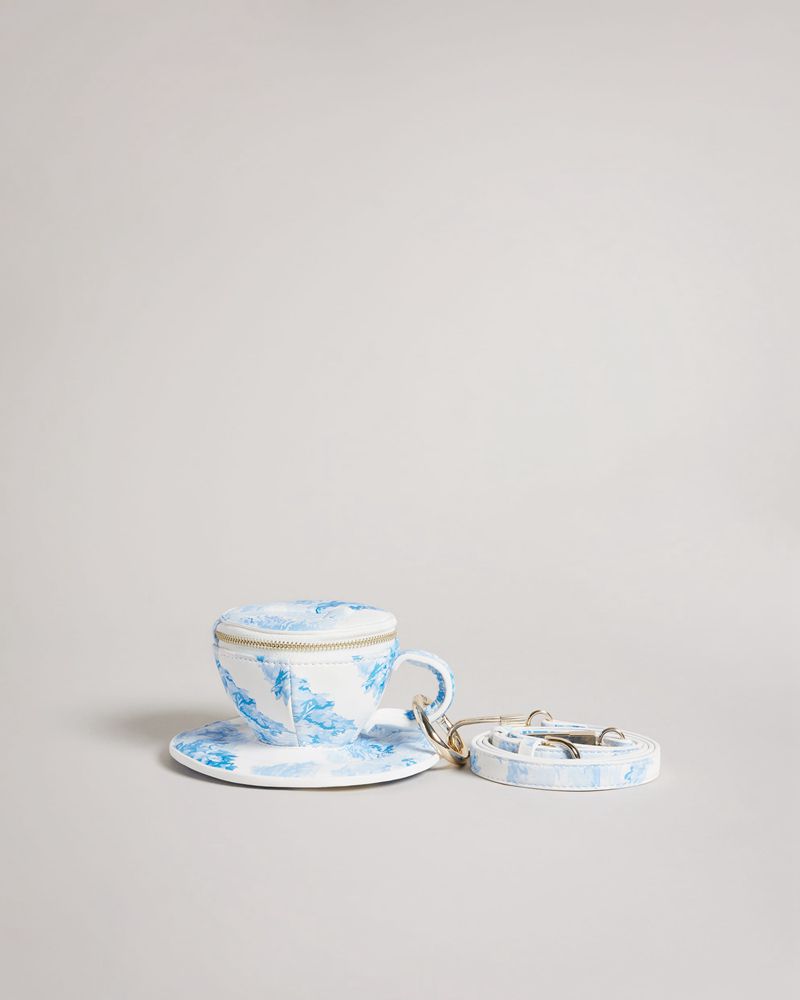 Ted Baker Teacupa New Romantic Tea Cup Charm Plånbok Dam Blå | DNR-571048