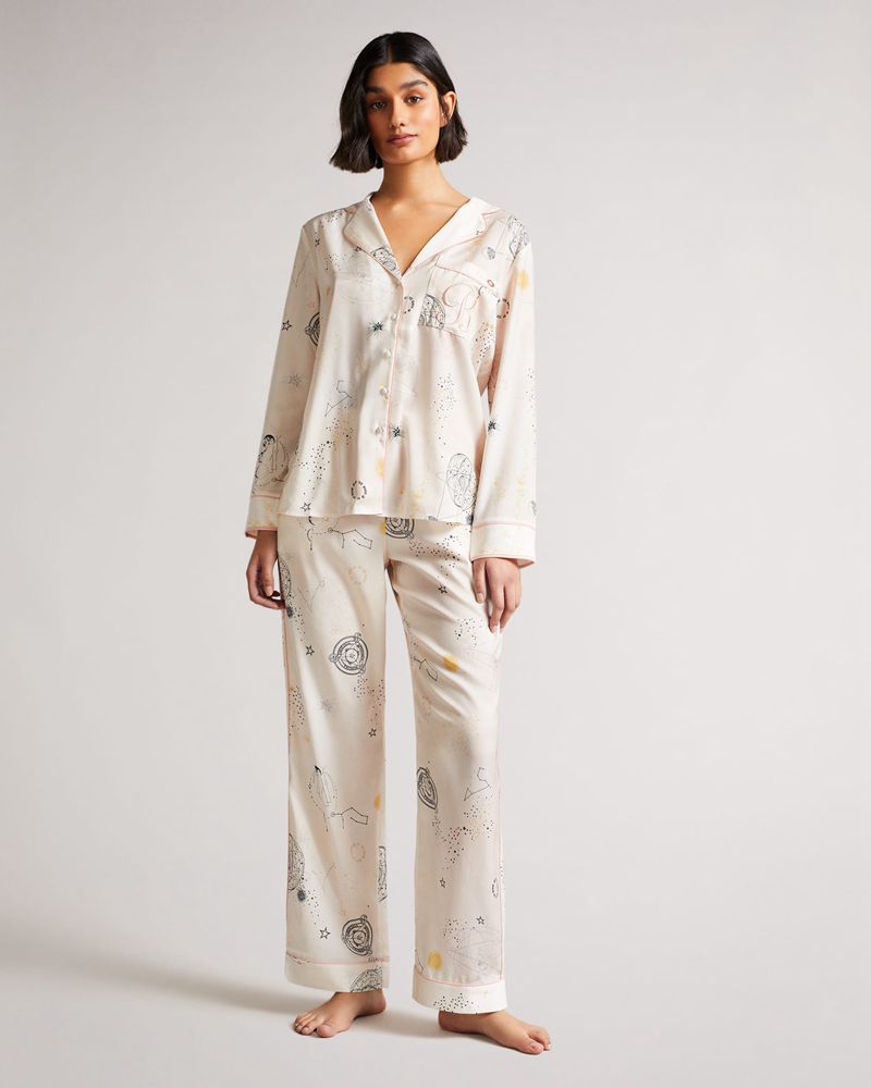 Ted Baker Tidalt M20003 Ecru Star Pj Set Nattkläder Dam Olika Färger | MVX-041839