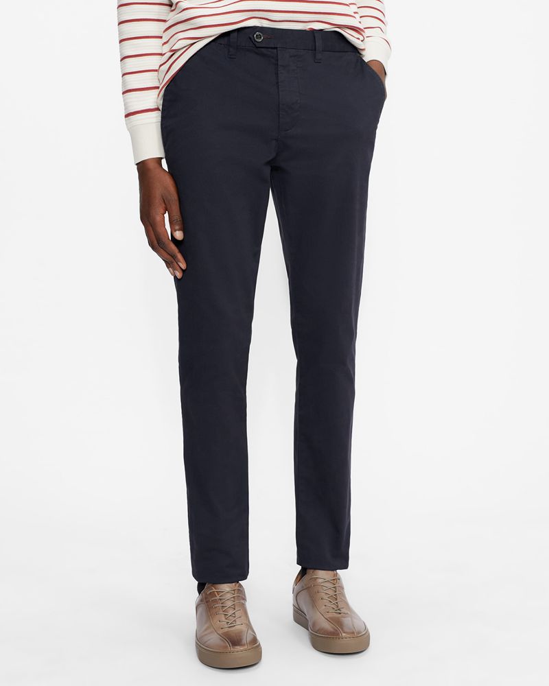 Ted Baker Tincere Super Slim Fit Chinos Byxor Herr Marinblå | LES-451968