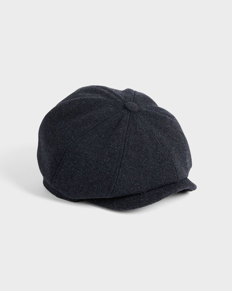 Ted Baker Ventt Textured Bakerboy Cap Hatt Herr Marinblå | WMO-784012